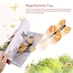 10pcs Magic Flying Butterfly Toy for Greeting Card Surprise