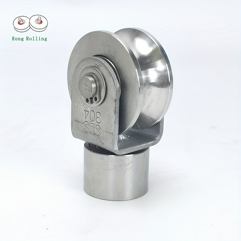 2pcs 304 Stainless Steel Sliding Gate Roller U Groove 16mm Universal Wheel