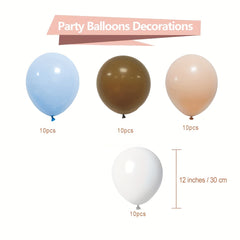 40pcs Brown Blush Latex Balloons Neutral Balloons for Gender Reveal Wedding