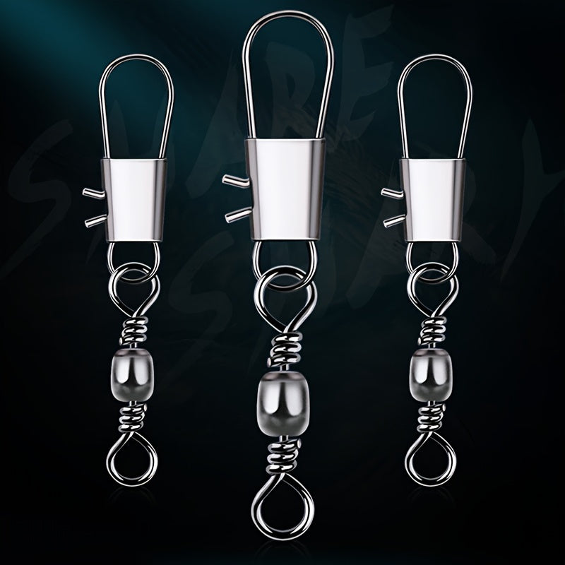 100pcs B Type Pin Connector Bottle Shaped Rotating Ring Fishing Gear Accessory