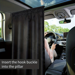 Car Partition Sunshade Curtain Car Privacy Partition Curtain Car Insulation