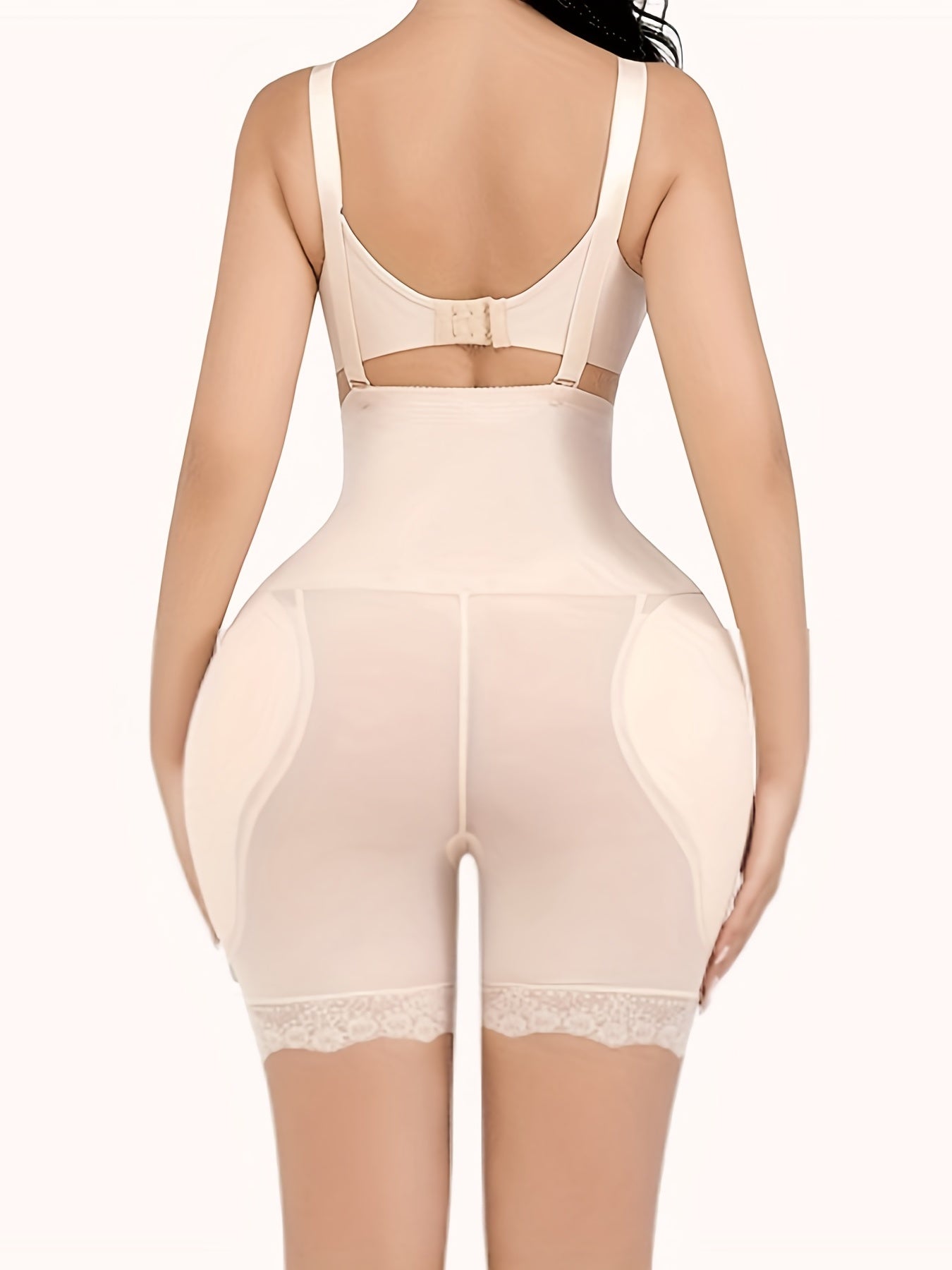Lace Trim Shaping Shorts Tummy Control Slimming Underwear