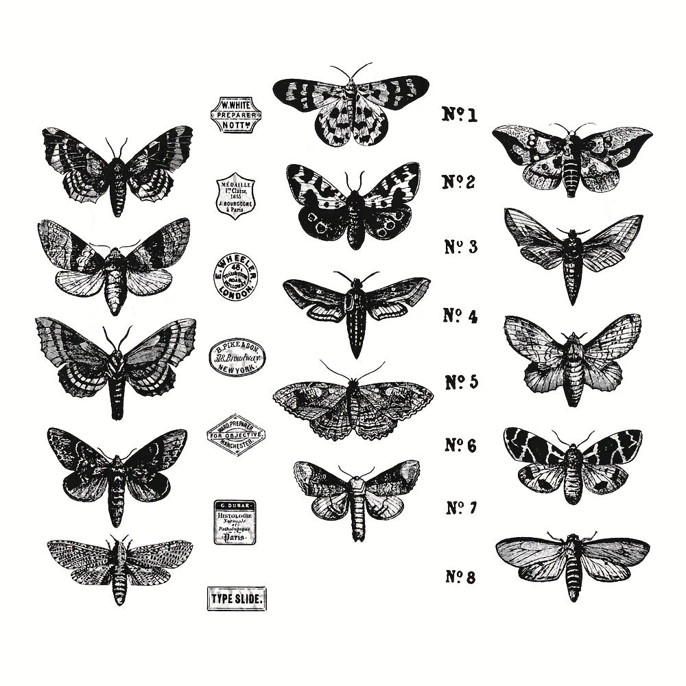 Butterfly Clear Stamps Scrapbooking Decor DIY Greeting Card