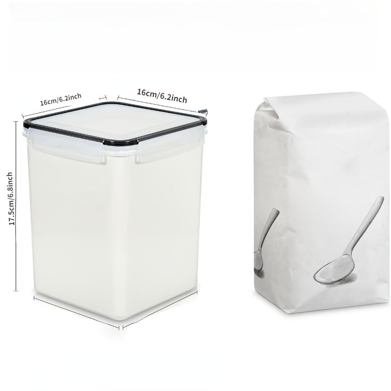 Plastic Airtight Food Storage Jar Kitchen Pantry Organization