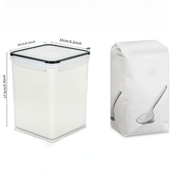 Plastic Airtight Food Storage Jar Kitchen Pantry Organization