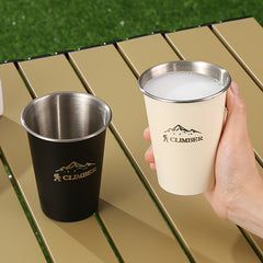 Stainless Steel Outdoor Camping Water Cup Portable Picnic Supplies