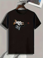 Creative Letters Print Men's Graphic T shirt for Summer