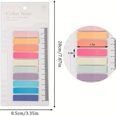 3pcs Adhesive Index Tabs 600 Tabs Ruler Notepad for File Classification