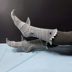 Funny Shark Knit Socks & Floor Mid Tube Socks Women's Hosiery
