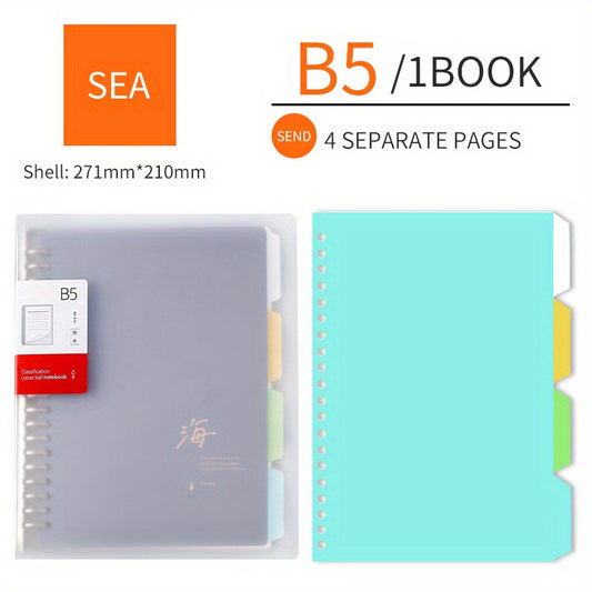 B5 A5 Notebook Refill Horizontal Line Grid Thick Pages