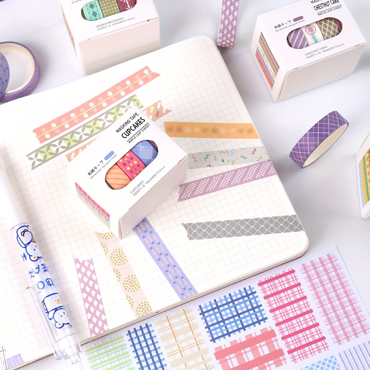 5pcs Journal Tape Decoration Sticker Tape