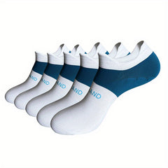 Men's Compression Ankle Socks Soft Nylon Striped Short Socks