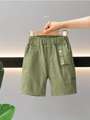 Boys Cargo Shorts with Pockets for Summer