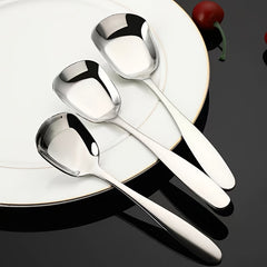 Long Handle Stainless Steel Soup Spoon for Dining and Serving