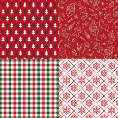 Christmas Scrapbook Paper Pad - 24 Sheets Single Sided Pattern Paper