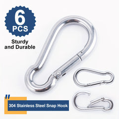 10pcs Durable Carabiner Heavy Duty Metal Buckles For Camping
