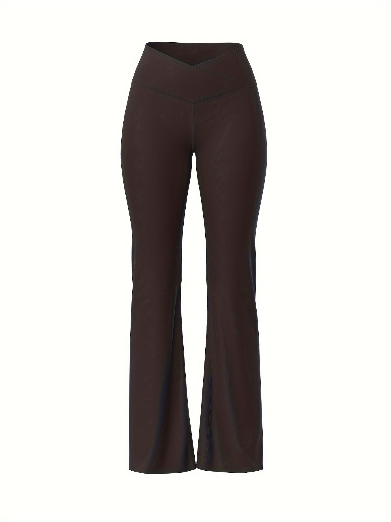 High Waist Yoga Pants Butt Lifting Flared Fitness Trouser