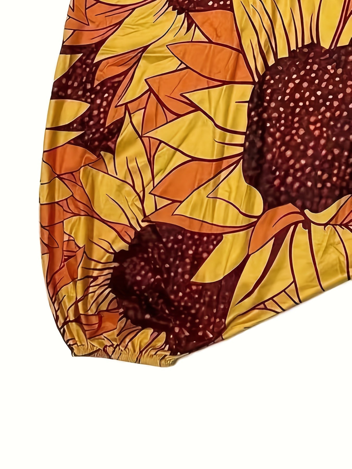 Graphic Print Baggy Jumpsuit Casual V Neck Sleeveless Summer Jumpsuit