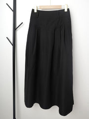 Solid Button Up Maxi Skirt for Women