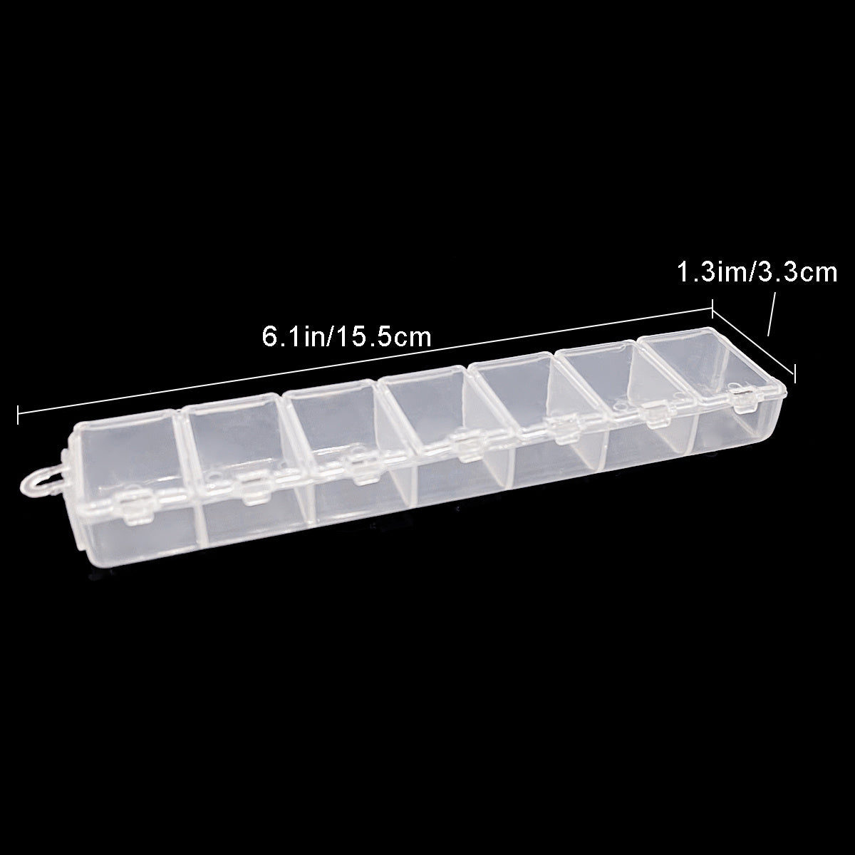 Transparent Plastic DIY Jewelry Storage Box
