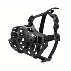 Adjustable Breathable Basket Dog Muzzle Prevents Biting Chewing