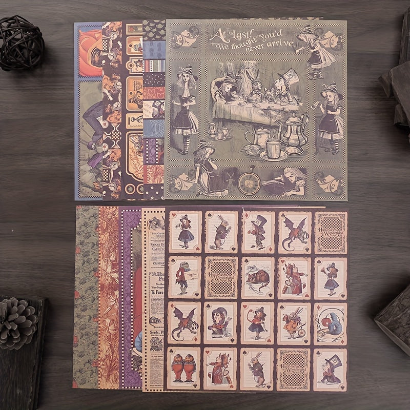 Halloween Alice Material Paper Pack of 10 Sheets