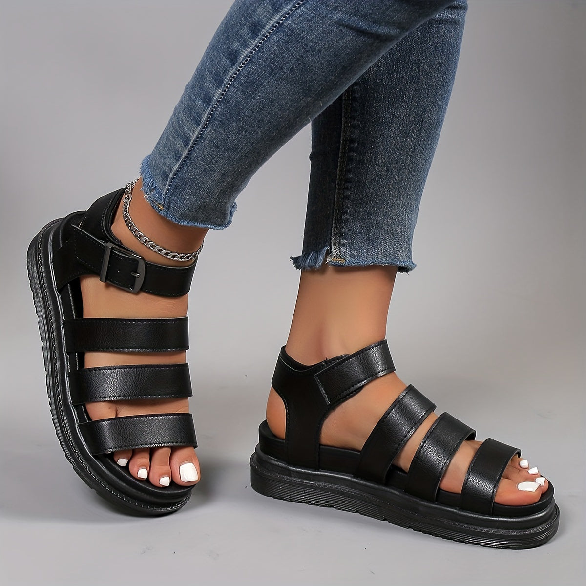 Women's Platform Sandals Casual Summer Shoes Comfortable Open Toe Sandals