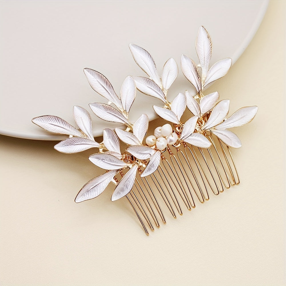 Faux Pearl Bridal Hair Comb Wedding Hair Accessories