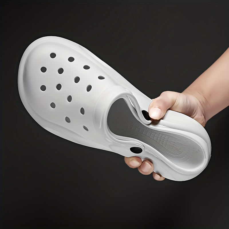 Men's Lightweight Platform Clogs Anti-Skid Soft Sole