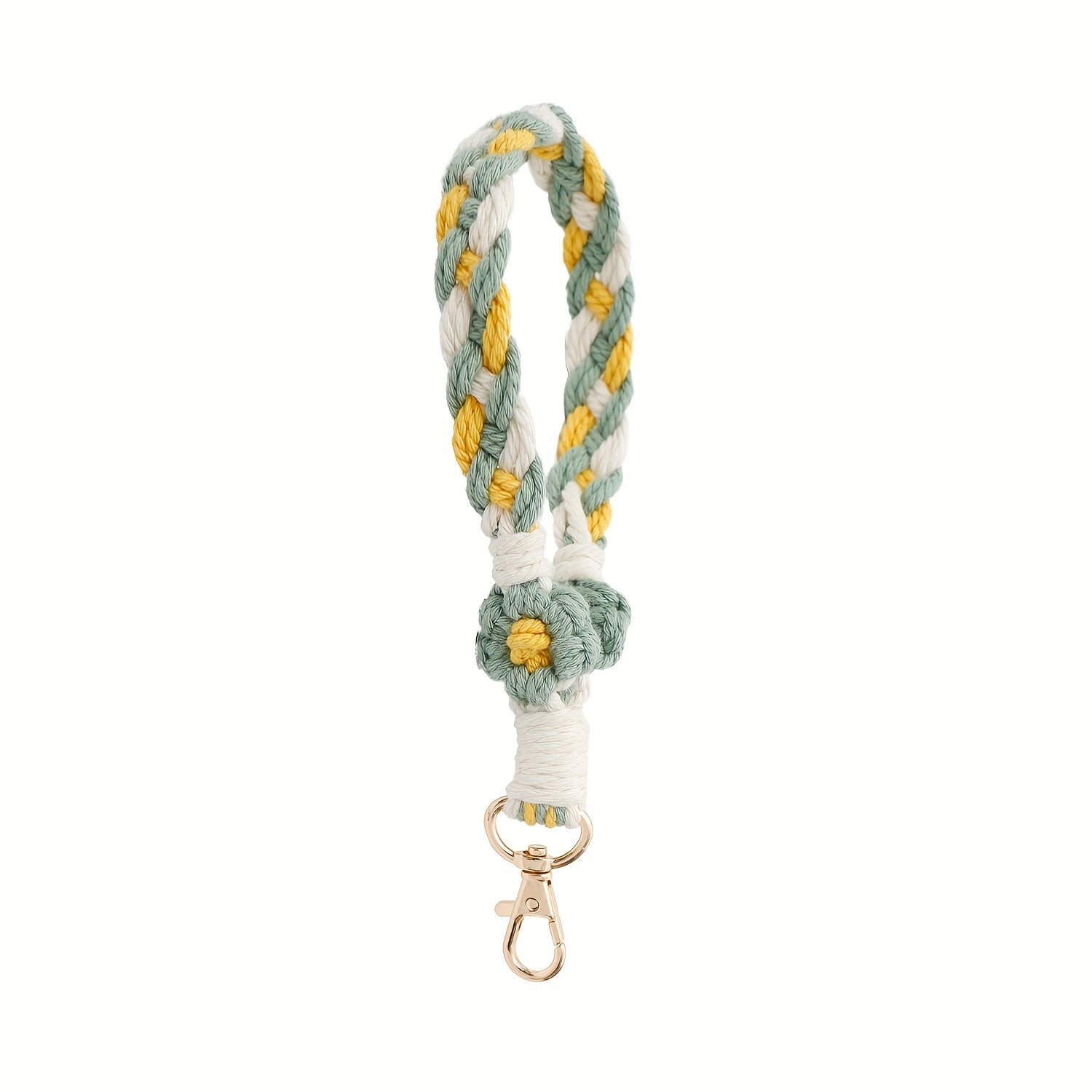 Boho Wristlet Bracelet Keychain Macrame Holder Girls