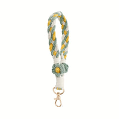 Boho Wristlet Bracelet Keychain Macrame Holder Girls