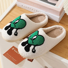 Bunny Slippers Memory Foam Plush Faux Fur Lined Warm Indoor House