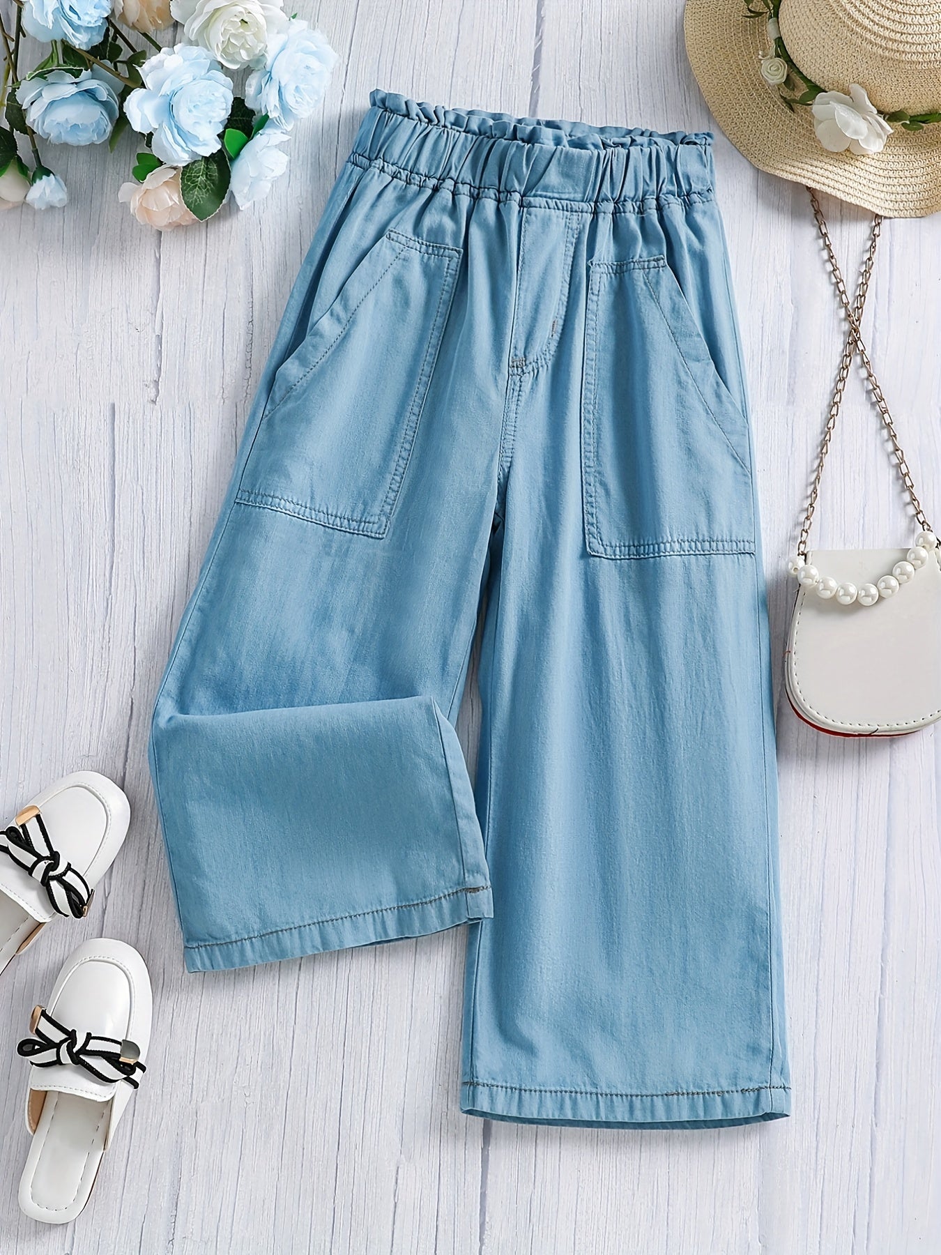 Girls Casual Wide Leg Pants Spring Summer Clothes