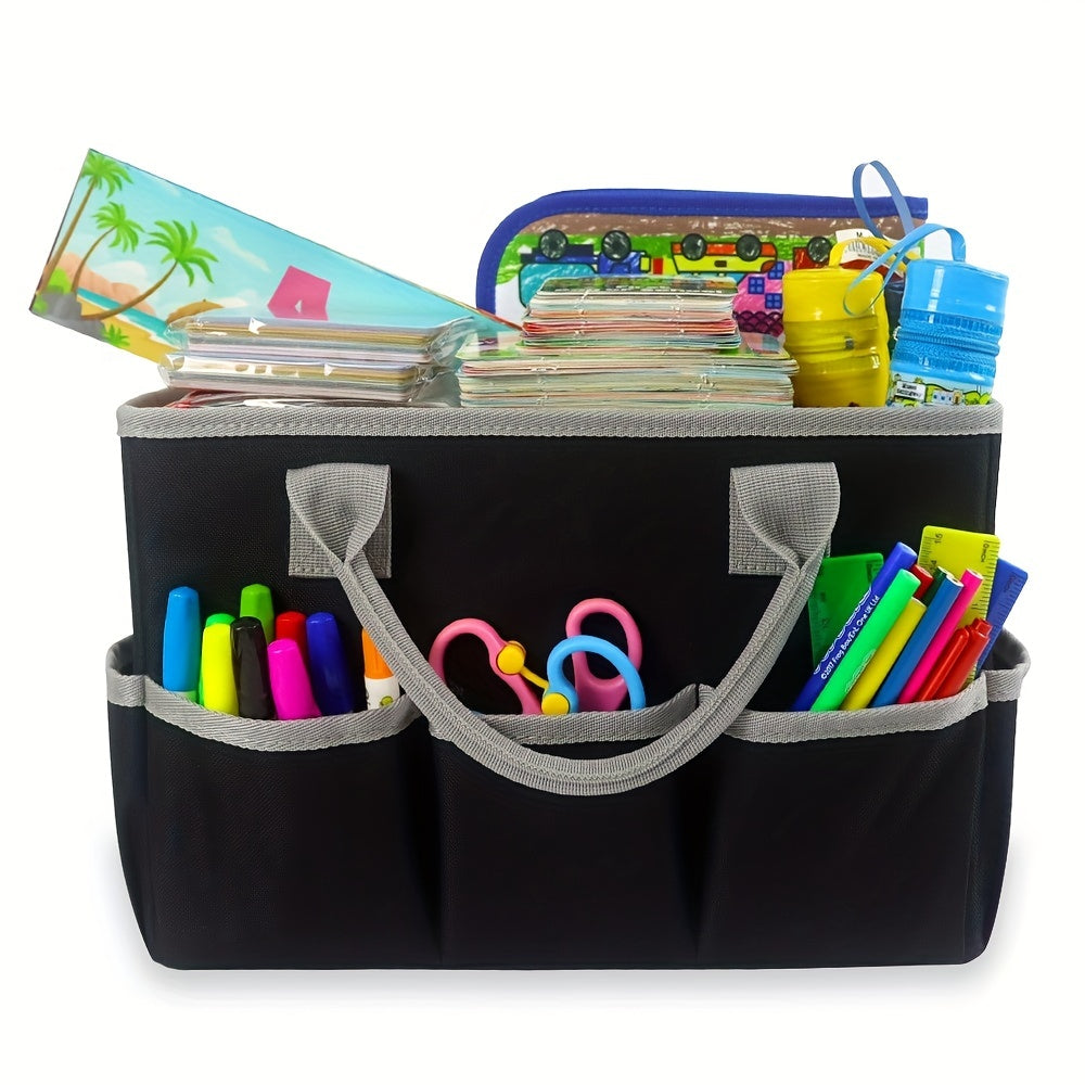 Functional Tote Bag Large Artist Tote Bag With Storage Pockets