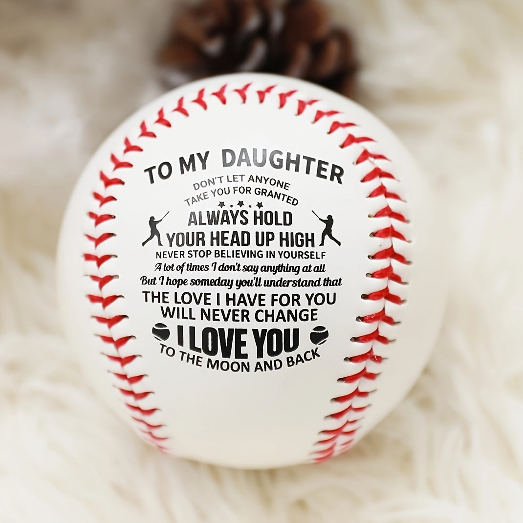 Personalized Baseball - Gift for Daughter - Size & Weight - Baseball Fan