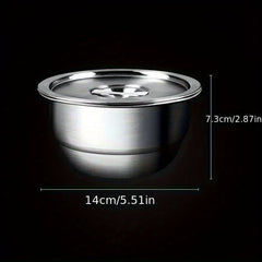 304 Stainless Steel Egg Steaming Bowl for Camping & Picnics