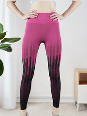 Gradient Workout Butt Lifting Sports Leggings High Waist Yoga Pants