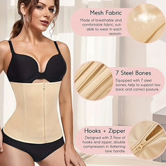 Waist Trainer Tummy Wrap Slim Zipper Girdle Belt Women's Shapewear