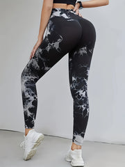Tie Dye High Waist Yoga Seamless Sports Leggings