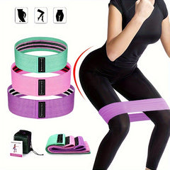3pcs Elastic Squat Resistance Bands Buttocks Fitness Training Tension Bands