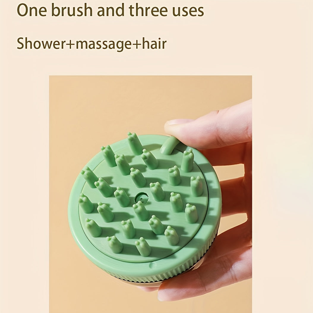 Pet Grooming Brush with Shampoo Dispenser for Dog and Cat