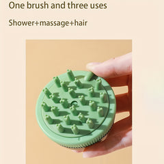 Pet Grooming Brush with Shampoo Dispenser for Dog and Cat