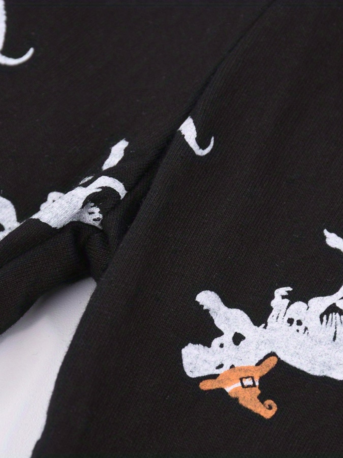 Halloween Pumpkin Print Boys Casual Pants