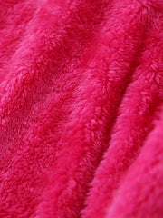 Girls Fleece Lined Hooded Jacket for Fall Winter