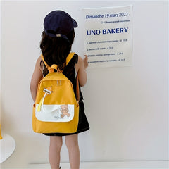 Kids' Cartoon Bear Backpack Nylon Bag