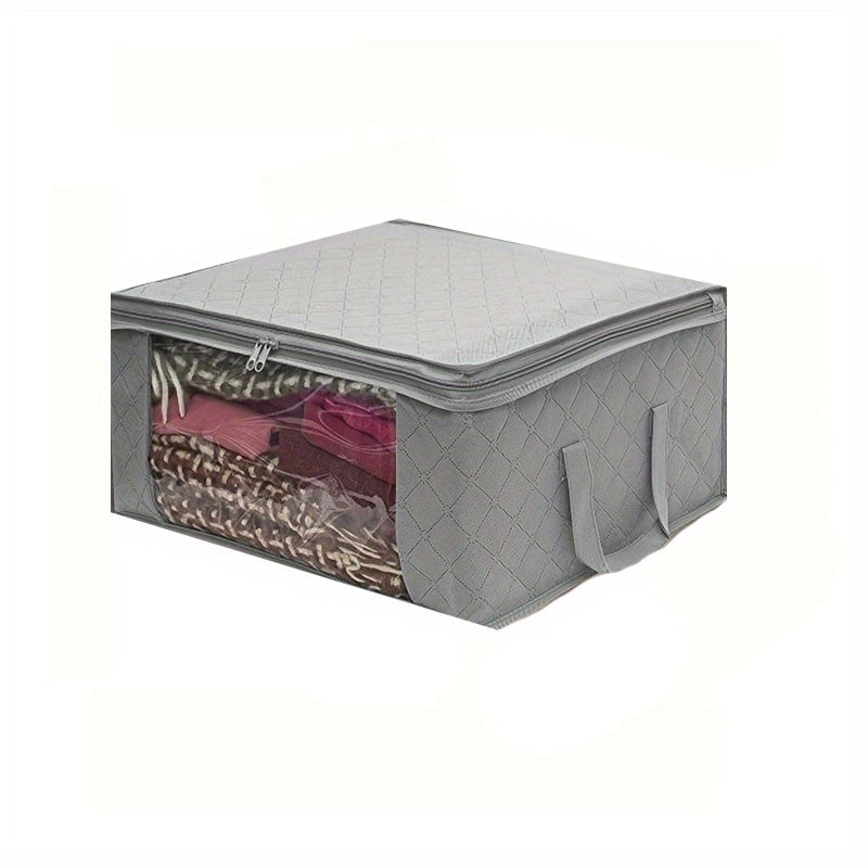 Large Capacity Clothes Storage Bag Foldable Zipper Organizer