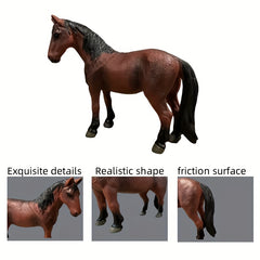 Simulated Ranch Horse Figurine Realistic Appearance Decoration