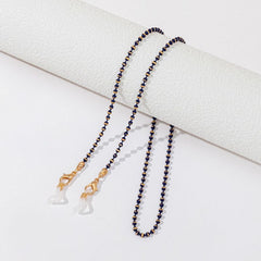 Bronze Beaded Glasses Chain Colorful Beads Necklace