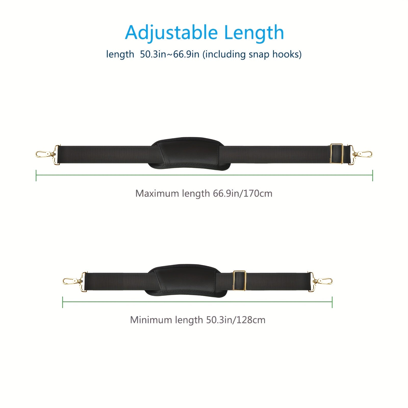 Adjustable Shoulder Strap Replacement for Crossbody Bag Luggage