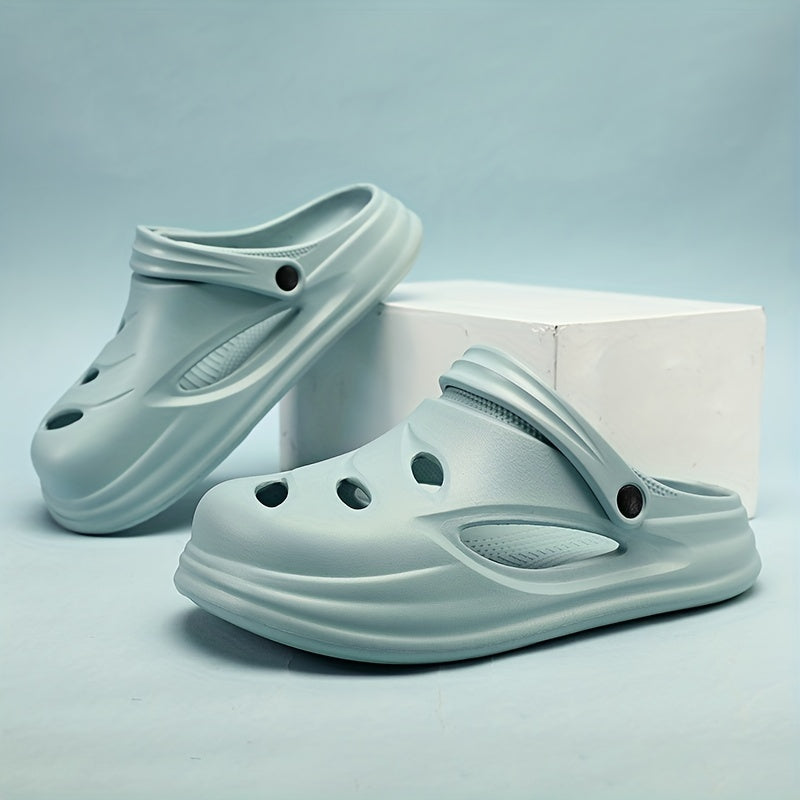 Men's Lightweight Comfy Clogs Hollow Out Non Slip Garden Shoes